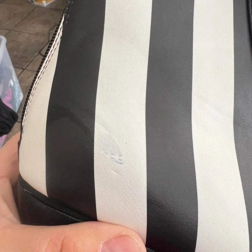 Killstar Lost Vegas striped boots US size 6 New flawed goth punk - Picture 3 of 8